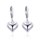 MINET Stříbrné náušnice srdíčka