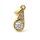 Zlatý přívěsek s kamenem