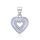 MOISS stříbrný přívěsek SRDCE