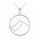 MINET Stříbrný náhrdelník Stars zvěrokruh VODNÁŘ Czech Crystal