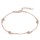 MINET Rose gold stříbrný náramek kapky