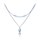 MINET Elegantní dvojitý stříbrný náhrdelník