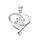 MOISS stříbrný přívěsek OPÁL SRDCE