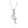 MINET Stříbrný náhrdelník tenisová raketa
