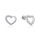 MOISS stříbrné náušnice SRDCE