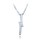 MINET Luxusní stříbrný náhrdelník s bílými zirkony