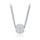 MINET Elegantní stříbrný náhrdelník se zirkonem