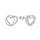 MOISS stříbrné náušnice SRDCE