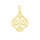 Stříbrný zlacený přívěs zvěrokruh Váhy čtyřlístek