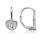 MOISS stříbrné náušnice SRDCE