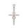 MOISS stříbrný přívěsek KŘÍŽ BICOLOR ROSE
