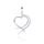 MOISS přívěsek z bílého zlata SRDCE