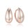 MINET Moderní rose gold stříbrné 925/1000 náušnice kapky JMAN0564RE01