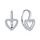 MOISS stříbrné náušnice SRDCE