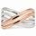Stříbrný prsten bílý s rosegold