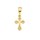Zlatý 585/1000 přívěsek se zirkony křížek 30274