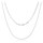 MINET Elegantní svojitý stříbrný náhrdelník