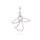 MOISS přívěsek z bílého zlata ANDĚL