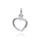 MOISS přívěsek z bílého zlata SRDCE