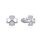 MOISS stříbrné náušnice ČTYŘLÍSTEK
