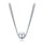 MINET Elegantní stříbrný náhrdelník se třemi řetízky s kuličkou Ag 925/1000 10,65g