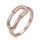 MINET Luxusní rosegold stříbrný 925/1000 prsten se zirkonem JMAS0330RR