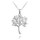 MINET Stříbrný náhrdelník STROM ŽIVOTA s bílými zirkony