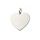 Zlatý 585/1000 přívěsek z bílého zlata srdce 30282
