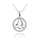 MINET Letní stříbrný náhrdelník LOĎKA