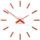 Designové nalepovací hodiny Future Time FT9600RD Modular red 60cm