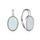 MOISS stříbrné náušnice OPÁL
