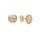 MOISS náušnice ze žlutého zlata ČTYŘLÍSTEK