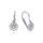 MOISS dětské náušnice z bílého zlata KVĚTINA