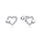 MOISS stříbrné náušnice SRDCE