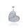MOISS přívěsek z bílého zlata SRDCE
