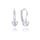MOISS náušnice z bílého zlata SRDCE