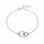 MOISS stříbrný náramek na nohu KRUHY