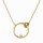 Zlatý náhrdelník se zirkonem