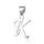 MOISS stříbrný přívěsek PÍSMENO K