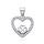 MOISS stříbrný přívěsek SRDCE