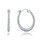 MINET Decentní stříbrné náušnice kroužky