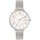MINET Stříbrné dámské hodinky PRAGUE Silver Flower Mesh s čísly MWL5203