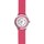 CLOCKODILE Růžové dívčí dětské hodinky se srdíčky a tmavě růžovým silikonovým řemínkem