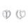 MOISS stříbrné náušnice SRDCE