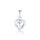 Přívěsek JVD SVLP0894SH2BI00 stříbrný