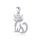 MOISS stříbrný přívěsek KOČKA