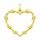 Zlatý 585/1000 přívěsek srdce 30229
