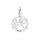Stříbrný přívěs zvěrokruh Lev kroužek - kytička