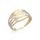MOISS prsten ze žlutého zlata BICOLOR