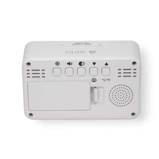 Airbi TALK - budík řízený signálem s hlasovým oznámením v českém jazyce